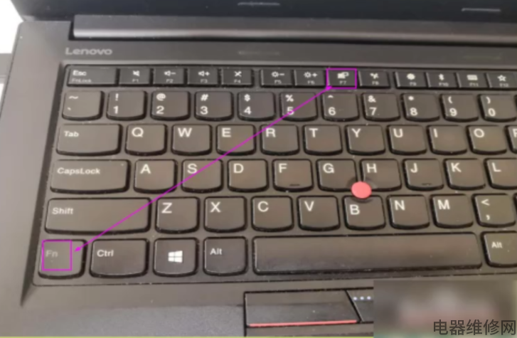 联想笔记本黑屏但是还运作,电源键亮着？